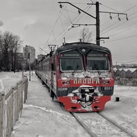 Photo taken at Ж/д станция «Старая Деревня» by Владислав I. on 1/30/2022