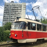 Photo taken at Трамвайна зупинка «Станція метро «Чернігівська» by Владислав I. on 7/5/2018