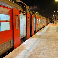 Photo taken at Ж/д станция «Старая Деревня» by Владислав I. on 1/11/2022