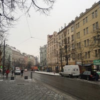 Photo taken at Vršovické náměstí (tram) by Lída M. on 2/16/2018