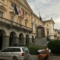 Photo taken at Piazza Chanoux by Alexandra C. on 8/1/2018