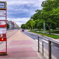 Photo taken at Poliklinika Vysočany (tram) by Nick D. on 6/6/2017