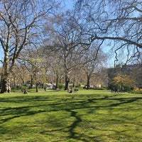 Photo taken at Brunswick Square Gardens by Julie T. on 4/17/2021
