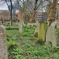 Photo taken at Bunhill Fields by Julie T. on 3/20/2021
