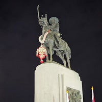 Photo taken at King Taksin Monument by Pongsathorn on 12/26/2023