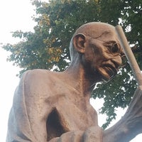 Photo taken at Mahatma Gandhi Statue by Jessica K. on 8/26/2017