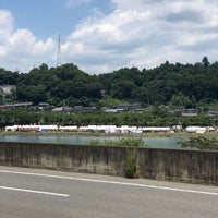 Photo taken at 桂川 by いのまる on 7/14/2018