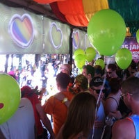 Photo taken at Regenbogenparade 2013 by Mike Y. on 6/15/2013