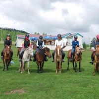 Photo taken at Mongolia Horse Riding Club by Zongsik R. on 12/13/2013