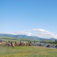 Photo taken at Mongolia Horse Riding Club by Zongsik R. on 12/3/2012