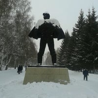 Photo taken at Памятник целиннику by Vlad S. on 12/17/2012