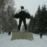 Photo taken at Памятник целиннику by Vlad S. on 11/29/2012