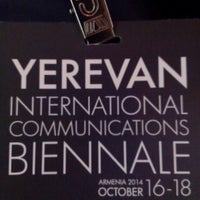 Photo taken at Yerevan International Communications Biennale by Siranush A. on 10/16/2014
