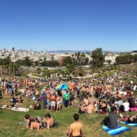 Photo taken at Mission Dolores Park by Nico P. on 4/12/2015