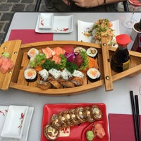 Photo taken at Sushi Palace by Frederik V. on 8/9/2015