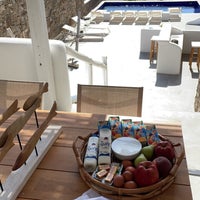 Photo taken at Panormos Mykonos by Abdulaziz on 7/27/2021