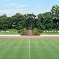 Photo taken at Musashino Municipal Athletic Stadium by ama t. on 7/2/2023