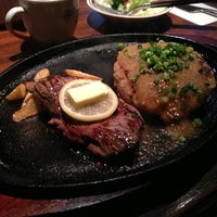 Photo taken at ステーキハウス かぼす by ama t. on 1/26/2013