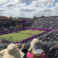 Photo taken at Queens Club Centre Court by Alexander S. on 6/14/2021