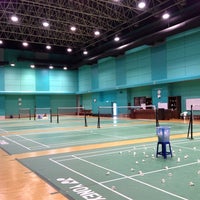 Photo taken at RBSC Badminton Court by First P. on 11/1/2013