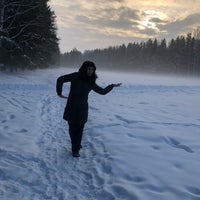 Photo taken at Черный Пруд Павловск by Lina A. on 1/31/2019