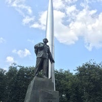 Photo taken at Памятник Циолковскому by Irina P. on 7/27/2019