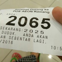 Pejabat Pos Aeon Rawang Anggun 1 Tip From 108 Visitors