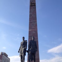 Photo taken at Monument to the Heroic Defenders of Leningrad by Евгения М. on 5/9/2013