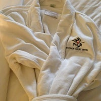 Photo taken at Windsor Court Hotel by Jay R. on 4/6/2013