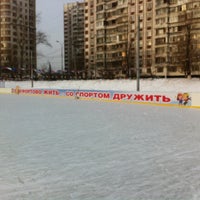 Photo taken at Каток у «Спутника» by sandra k. on 1/13/2013