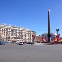 Photo taken at Vosstaniya Square by Maria G. on 5/8/2013