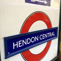 Photo taken at Hendon Central London Underground Station by Mooney M. on 1/4/2013