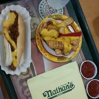 Photo taken at Nathan&amp;#39;s Famous by Spoiled D. on 8/5/2014