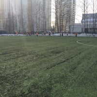 Photo taken at Футбольное поле ЛФЛ by Mihail S. on 2/21/2015