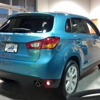 Photo taken at Bergstrom Victory Lane Imports (Hyundai, Mazda, Mitsubishi &amp;amp; Nissan) by Lou V. on 12/17/2012