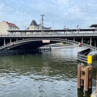 Photo taken at Eisenbahnbrücke über die Spree by Marc G. on 9/6/2021