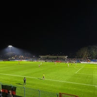 Photo taken at Stadion im Sportforum by Marc G. on 10/29/2022