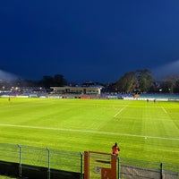 Photo taken at Stadion im Sportforum by Marc G. on 10/29/2022
