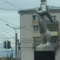 Photo taken at Памятник Юрию Гагарину by aden on 5/27/2017