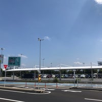 Photo taken at Domestic Terminal North Bus Stop by YUMI on 8/4/2019