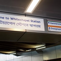 Photo taken at Whitechapel London Underground Station by Wayne on 5/9/2023