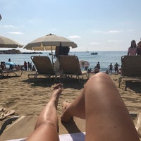 Photo taken at Barceloneta Beach by Pia P. on 7/29/2017