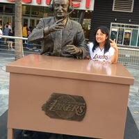 Photo taken at Chick Hearn Statue by Natalie U. on 3/2/2016
