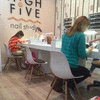 Photo taken at HiGH FiVE nail studio by Marina Y. on 6/11/2016