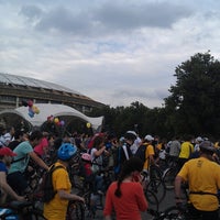 Photo taken at Москвоский велопарад &amp;quot;Let&amp;#39;s bike it&amp;quot; by Антоша А. on 6/16/2013