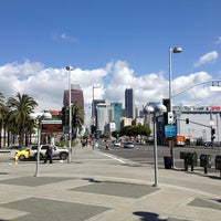 Photo taken at Figueroa Street &amp;amp; Pico Boulevard by Robert P. on 2/21/2013