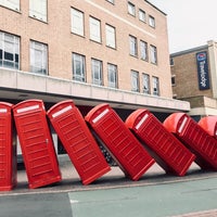 Photo taken at &amp;quot;Out of Order&amp;quot; David Mach Sculpture (Phoneboxes) by J_E_t C. on 9/28/2019