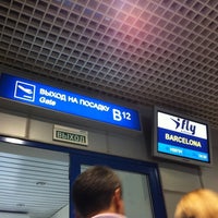 Photo taken at Выход 12 / Gate 12 (B) by Elena🍀 K. on 8/26/2012