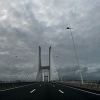 Photo taken at Ponte Vasco da Gama by Evrim F. on 12/24/2022