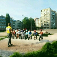 Photo taken at Bmx-Track &amp;quot;Маяк&amp;quot; by Lidziya A. on 5/18/2017